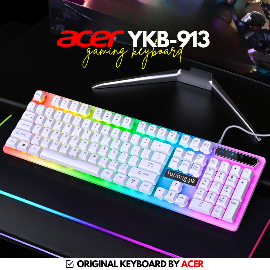 Gaming Keyboard RGB with Mechanical Feeling