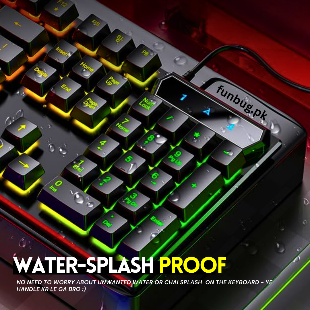 Gaming Keyboard RGB with Mechanical Feeling