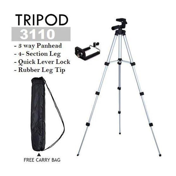 Universal Tripod Stand for Mobile Phones and Cameras