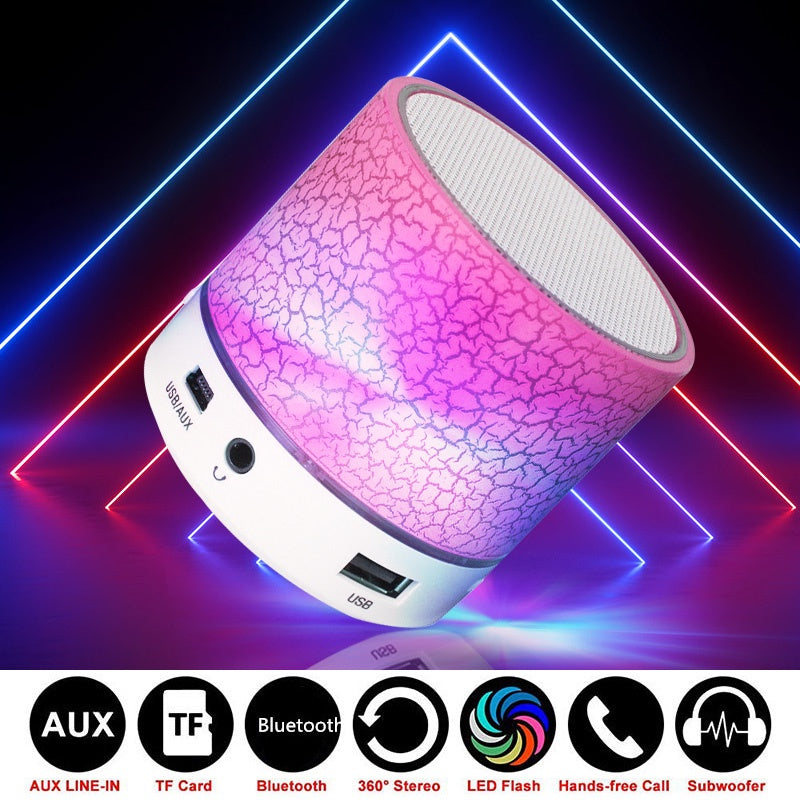 Mini Bluetooth Speaker - Rechargeable, SD Card, USB, Multi-Color