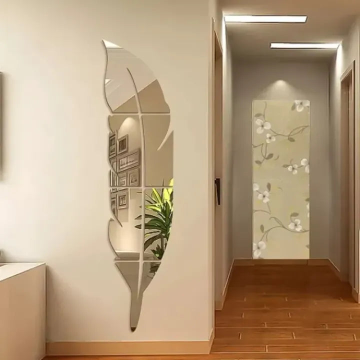 Acrylic Mirror Wall Leaf | 3D Wall Decoration Items for Home Decor