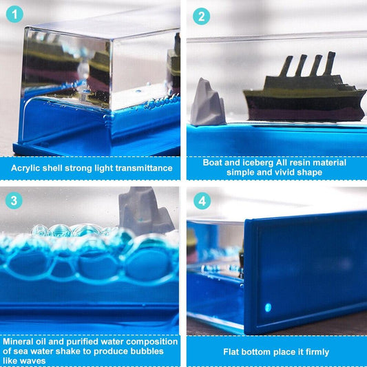 Creative Cruise Ship Fluid Drift Bottle