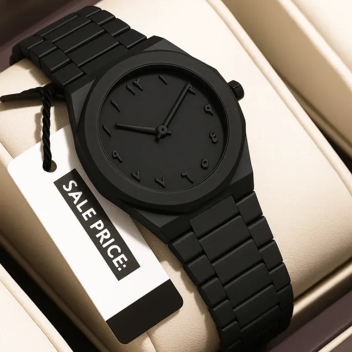 Black Arabic Aura Watch For Men
