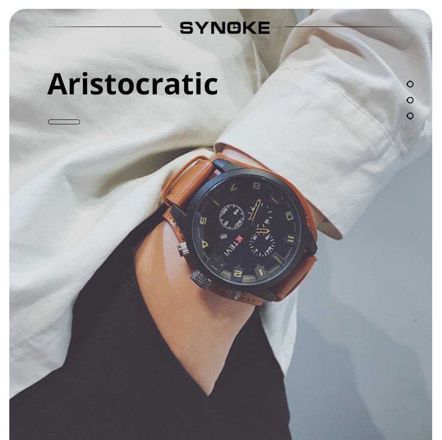 Top Quality Leather Watch for Men Elegant Design
