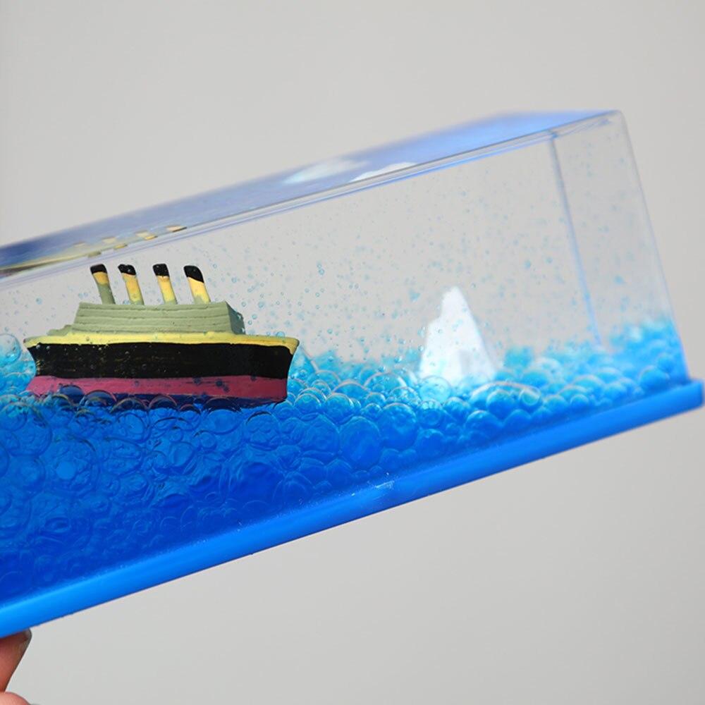 Creative Cruise Ship Fluid Drift Bottle