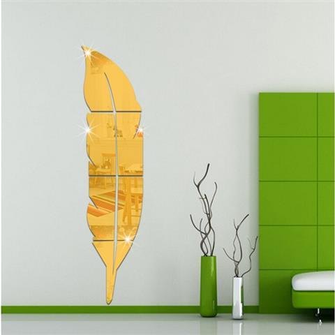 Acrylic Mirror Wall Leaf | 3D Wall Decoration Items for Home Decor