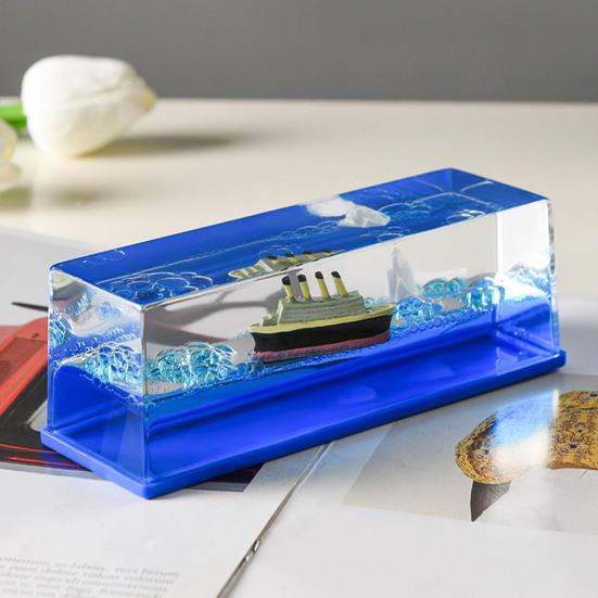 Creative Cruise Ship Fluid Drift Bottle