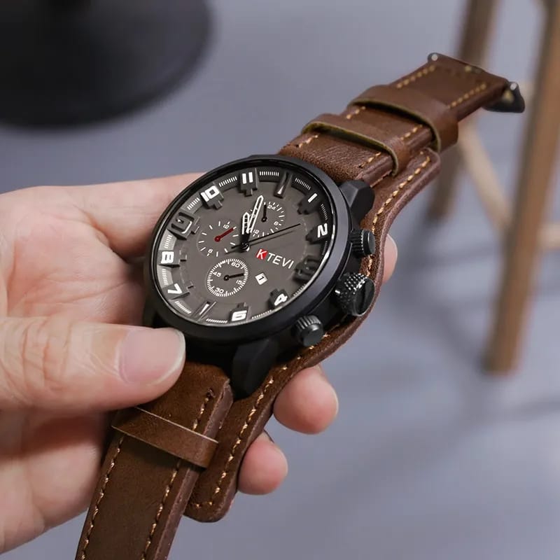 Top Quality Leather Watch for Men Elegant Design