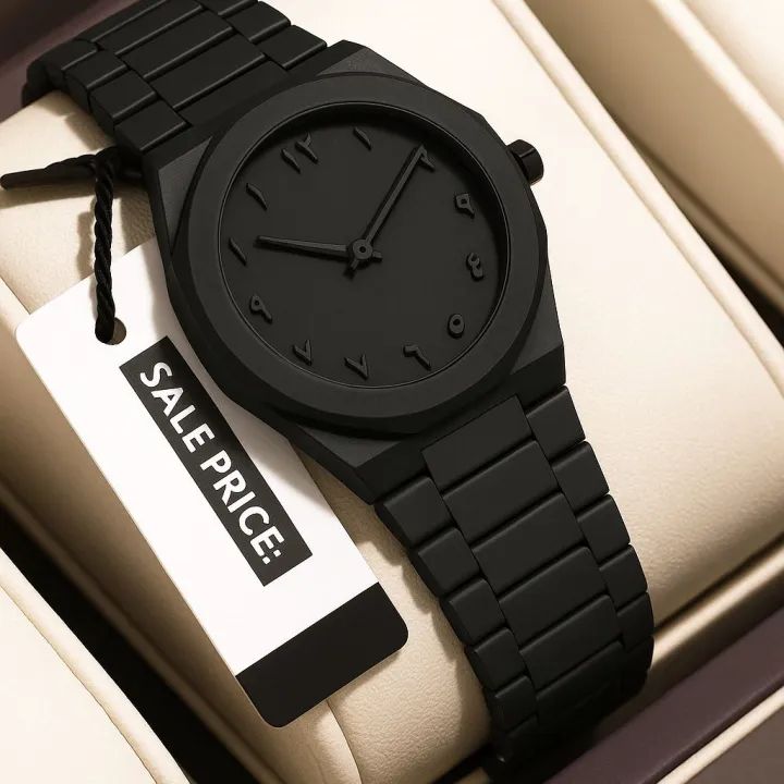 Black Arabic Aura Watch For Men