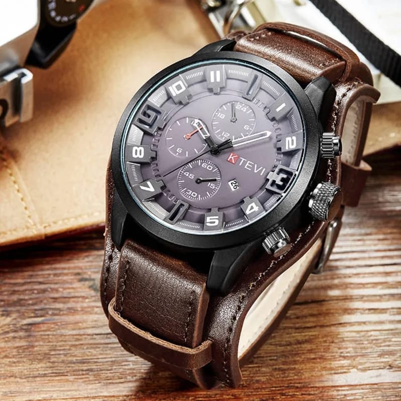 Top Quality Leather Watch for Men Elegant Design
