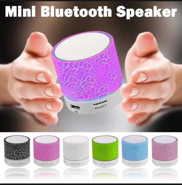 Mini Bluetooth Speaker - Rechargeable, SD Card, USB, Multi-Color